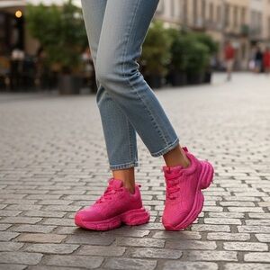 CAPE ROBBIN, JOHANNA, LADIES SIZE 7,  ELECTRIC PINK SPARKLE